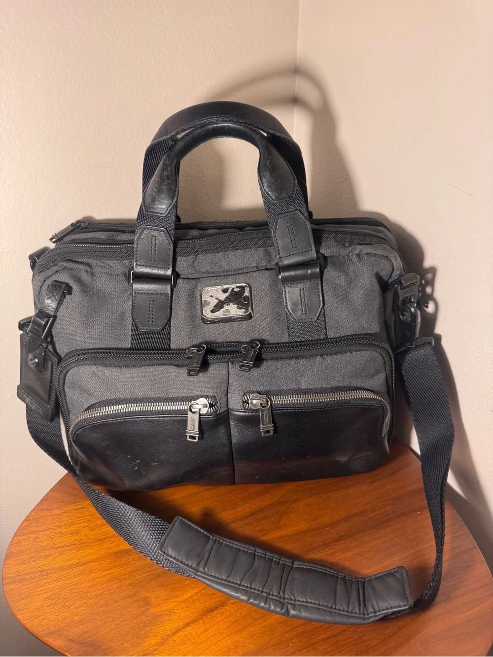 TUMI Alpha Bravo Albany Slim Commuter Briefcase in Anthracite